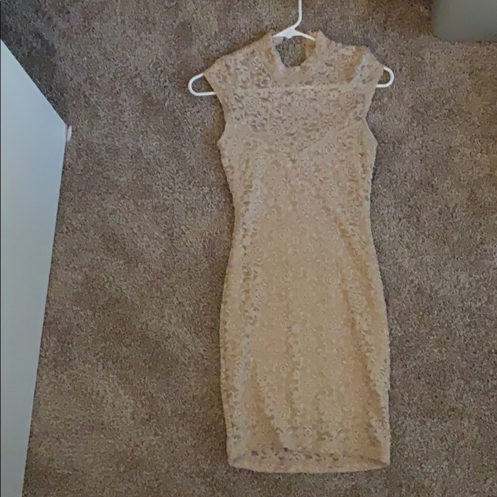 Short Tan Dress